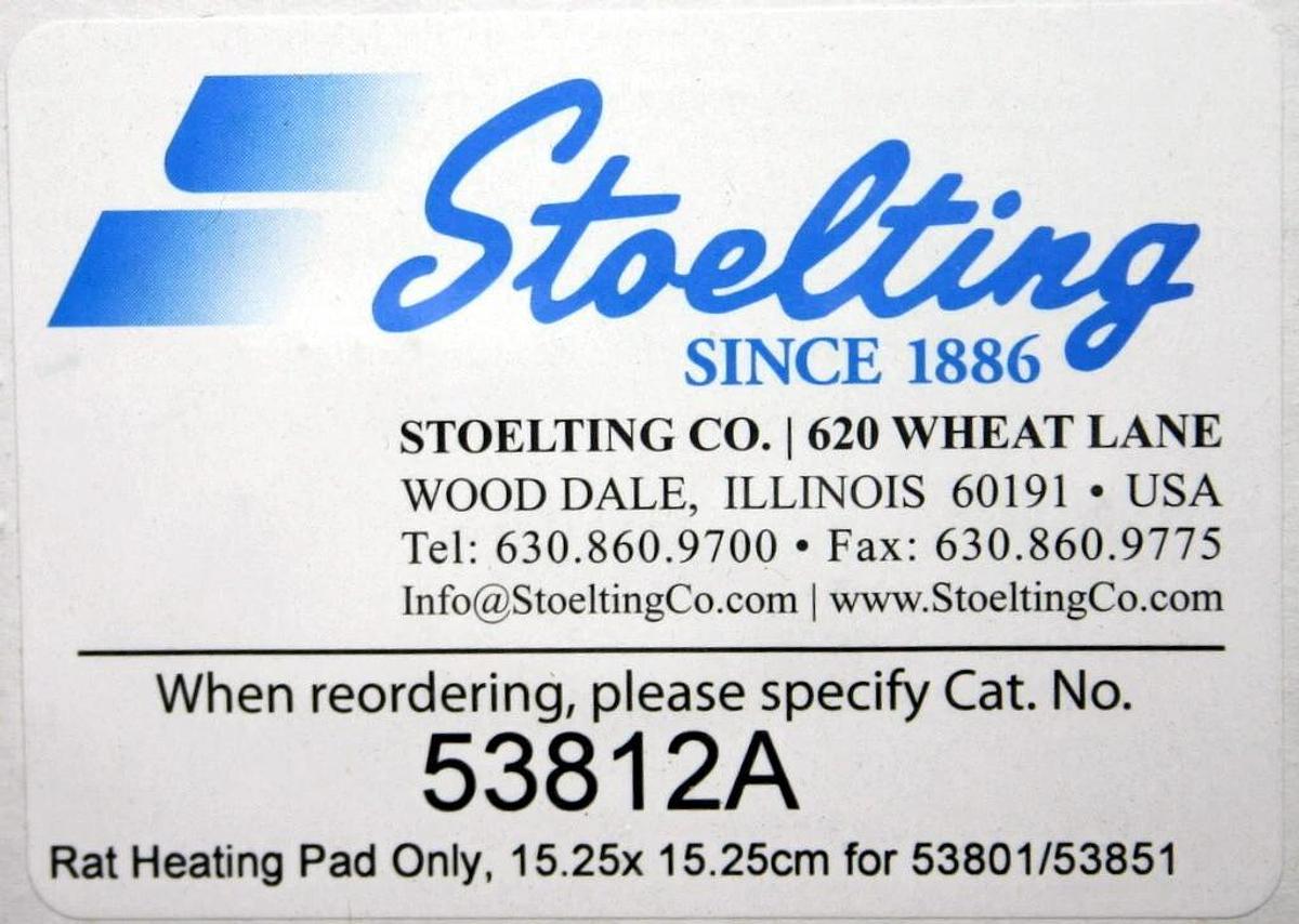 Used STOELTING RODENT WARMER X2 WITH TWO HEATING PADS, MODEL 53850-RR, NEW IN THE BOX