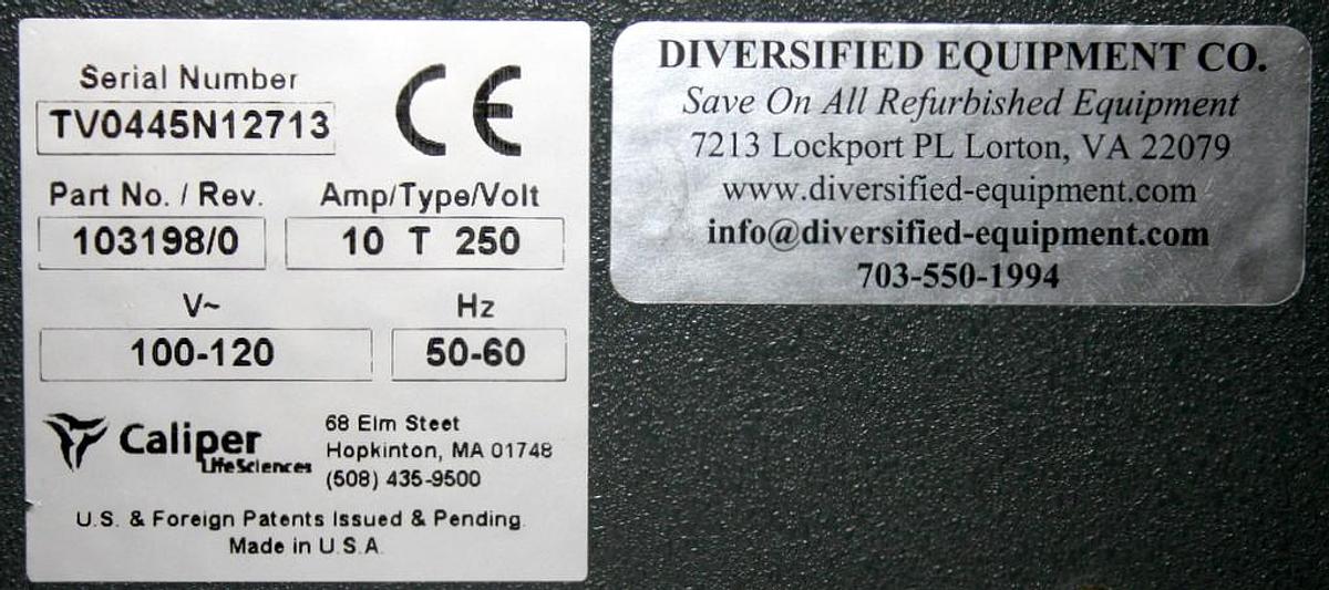 Used CALIPER LIFESCIENCES TURBOVAP LV EVAPORATOR CONCENTRATION WORKSTATION WITH 16 x 100mm RACK