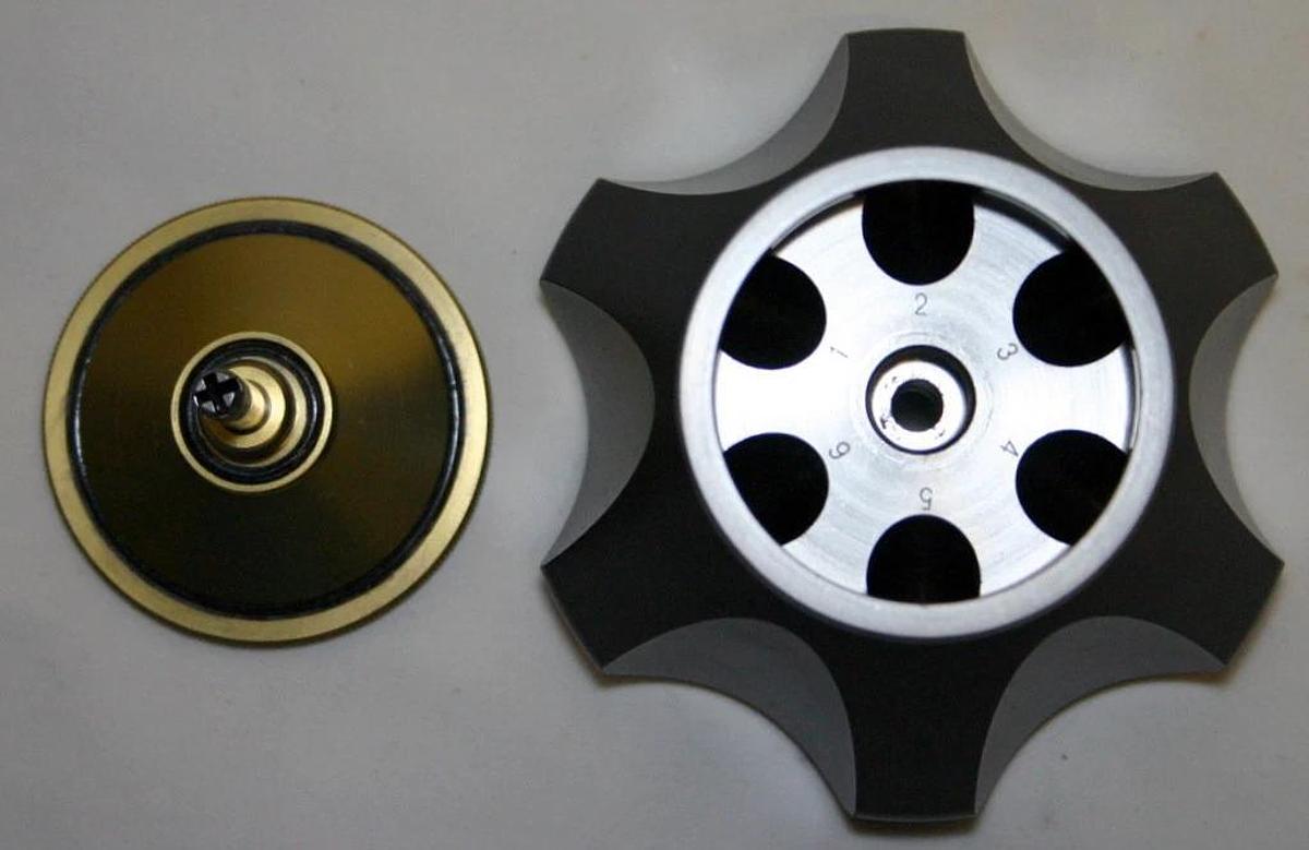 Used BECKMAN ULTRACENTRIFUGE FIXED ANGLE TITANIUM ROTOR, MODEL TLA-100.3, 6 x 3.5 ML