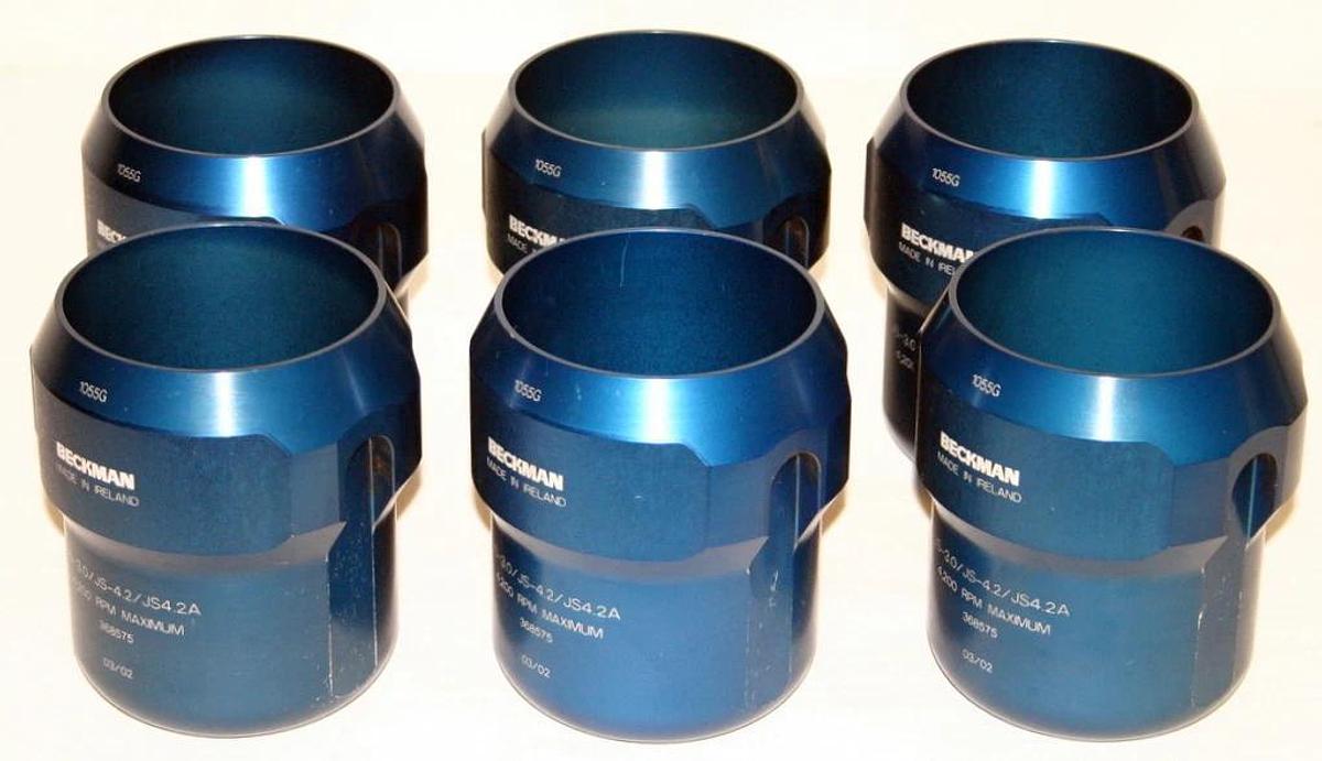 Used BECKMAN SWINGING BUCKET ROTOR, MODEL JS-4.2 WITH SIX 1000 ML BUCKETS