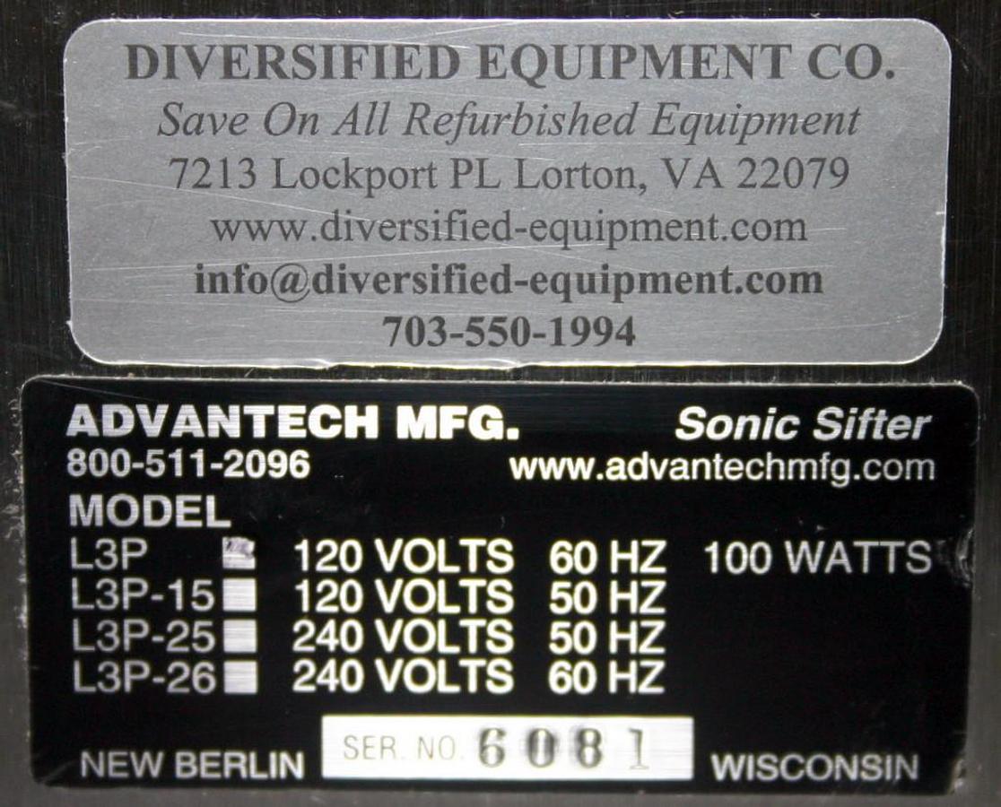 Used Advantech Sonic Sifter L3P