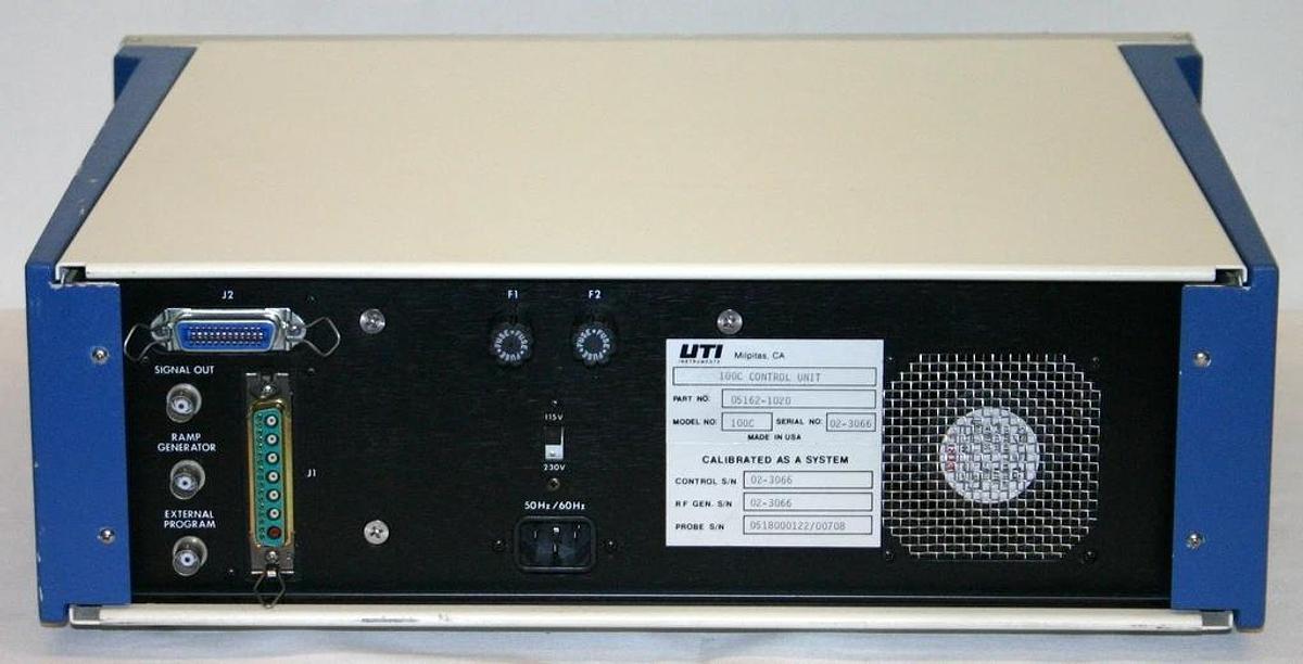 Used UTI PRECISION GAS ANALYZER CONTROL UNIT, RF GENERATOR & SPECTRALINK, MODEL 100C