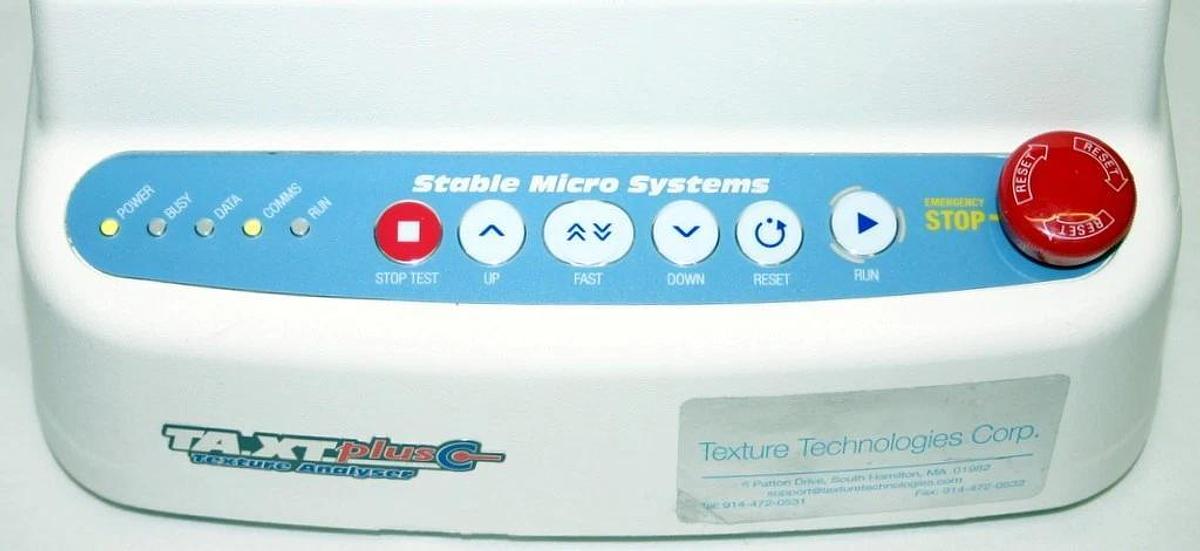 STABLE MICROSYSTEMS TEXTURE ANALYSER, MODEL TA-XT PLUS C, TA-XTPLUSC