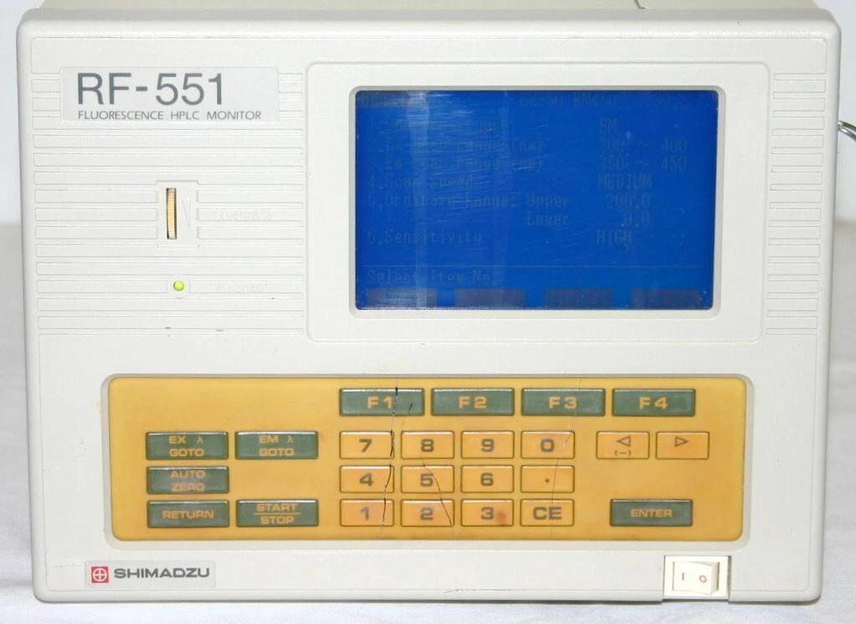 Used SHIMADZU FLUORESCENCE HPLC MONITOR, MODEL RF-551