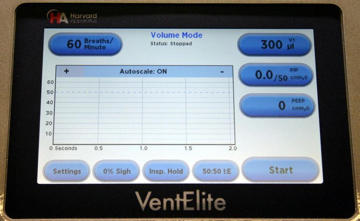 Used HARVARD APPARATUS VENTELITE SMALL ANIMAL VENTILATOR, MODEL 55-7040