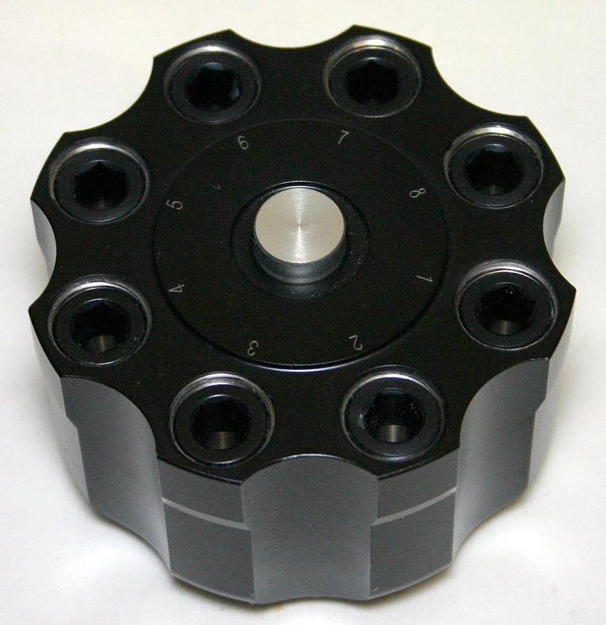 BECKMAN ULTRACENTRIFUGE VERTICAL TUBE TITANIUM ROTOR, MODEL TLV-100, 8 x 2.0 ML