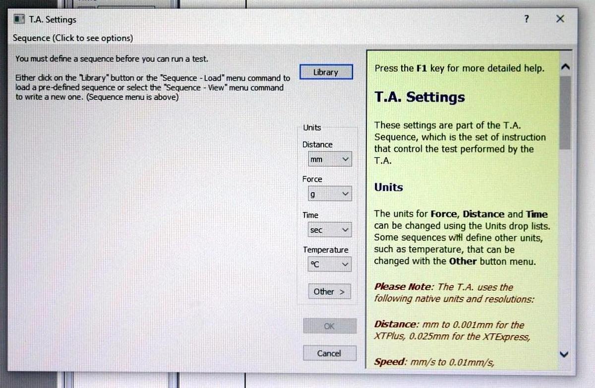 STABLE MICROSYSTEMS TEXTURE ANALYSER, MODEL TA-XT PLUS C, TA-XTPLUSC