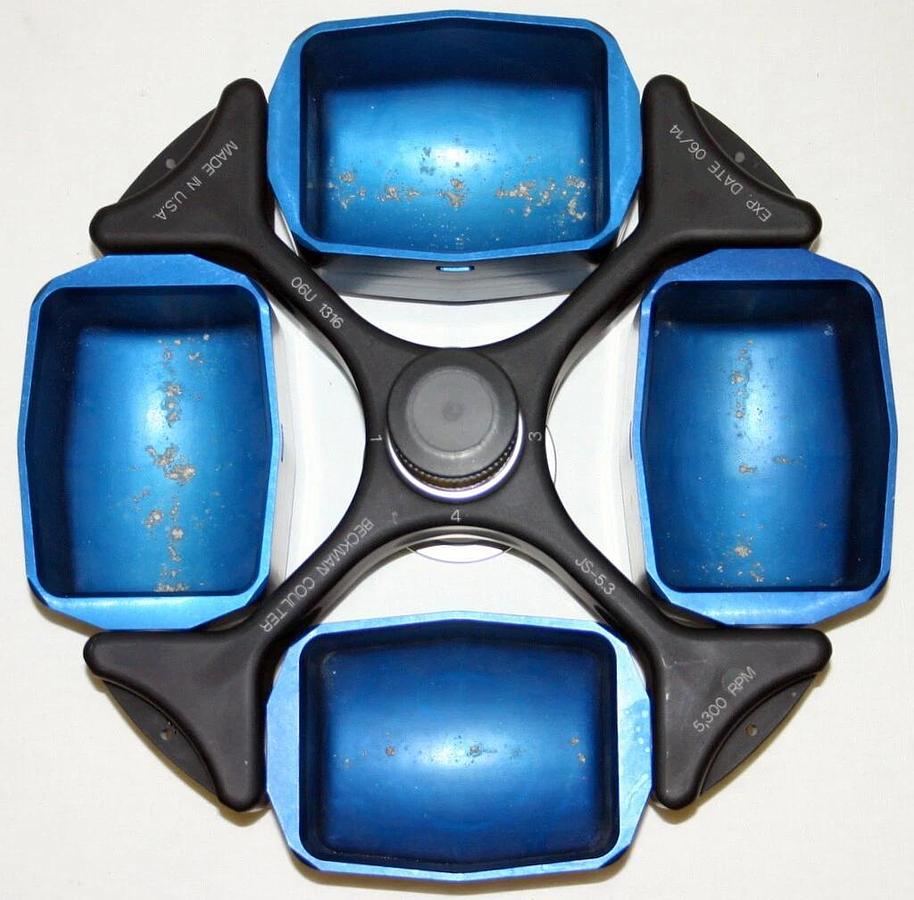 Used BECKMAN COULTER ROTOR, MODEL JS-5.3 WITH BUCKETS