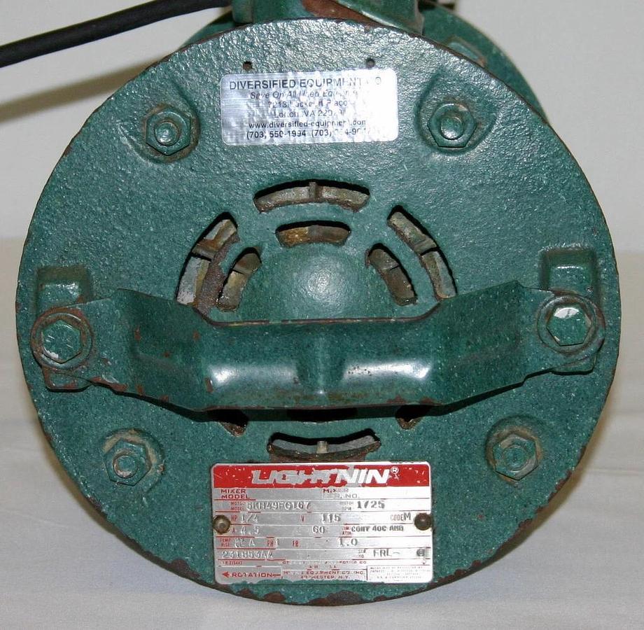 Used LIGHTNIN 1/4 H.P. CLAMP ON PORTABLE MIXER, MODEL NC-4