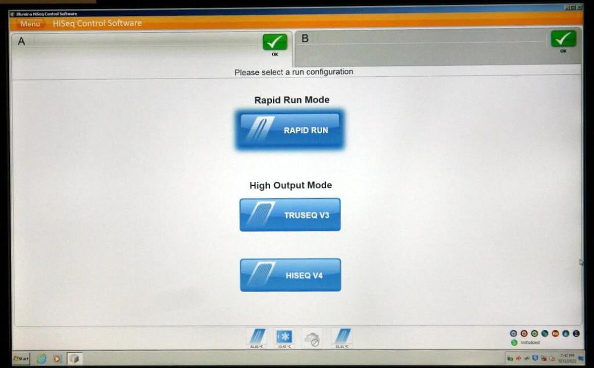 Used 5 ILLUMINA HISEQ 2500 DNA GENOME SEQUENCING SYSTEMS OFFERED AS ONE LOT