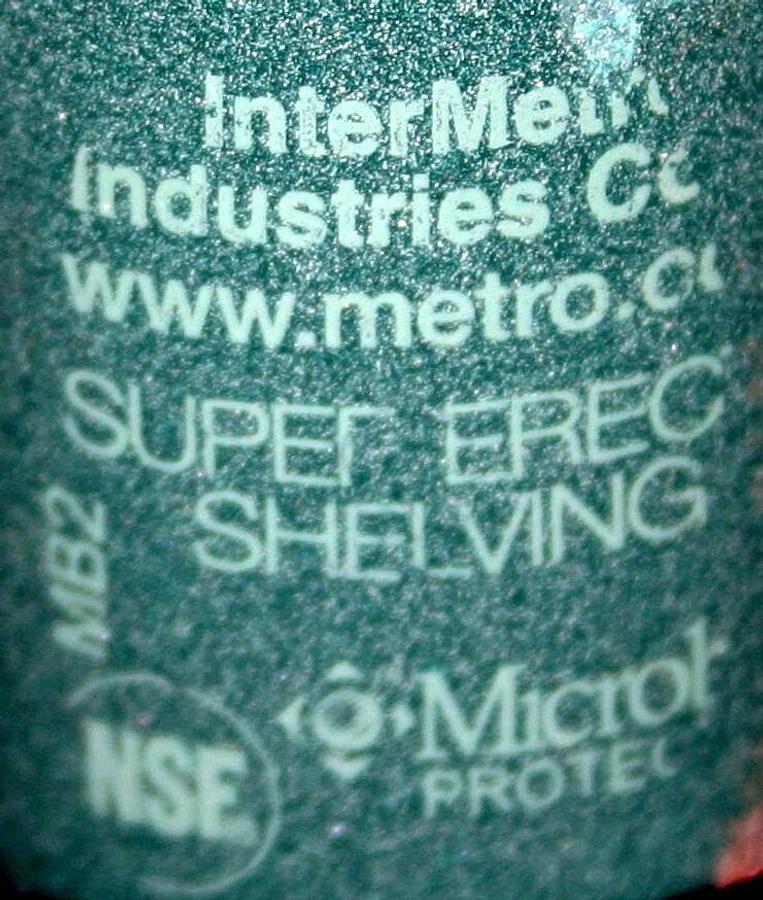 Refurbished METRO SUPER ERECTA 5 SHELF GREEN ANTIMICROBIAL SHELVING RACKS RACKING