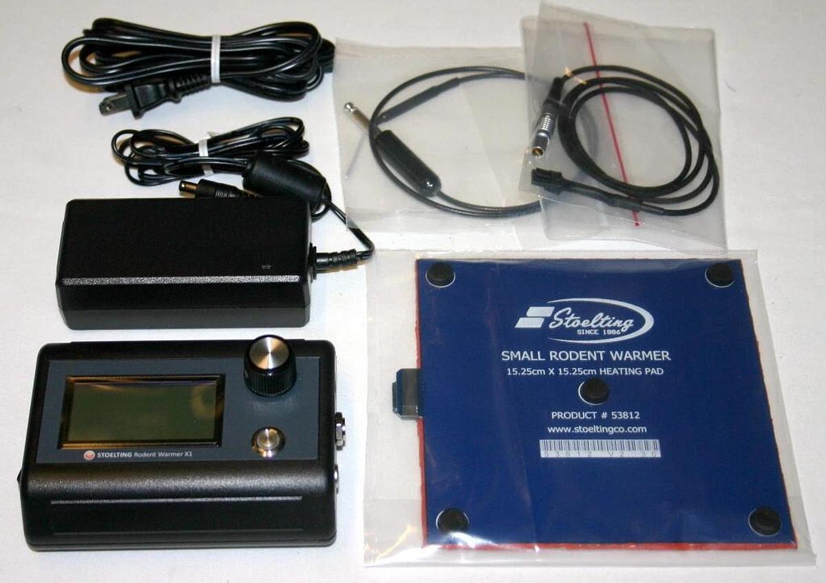 Used STOELTING RODENT WARMER WITH HEATING PAD, MODEL 53800R, NEW IN THE BOX