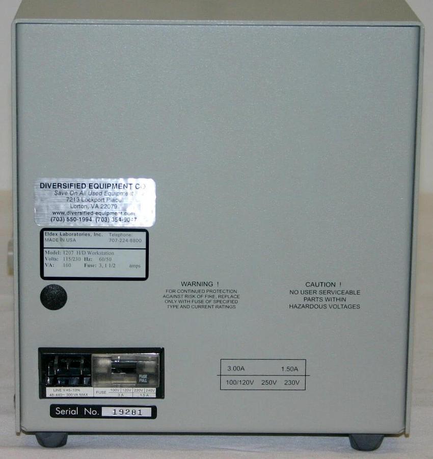 ELDEX HYDROLYSIS / DERIVATIZATION H/D WORKSTATION, MODEL 1207