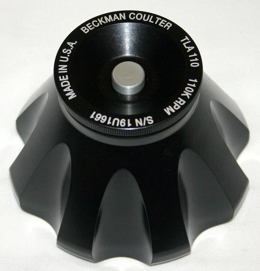 BECKMAN COULTER ULTRACENTRIFUGE FIXED ANGLE ROTOR, MODEL TLA-110, 8 X 5.1 ML