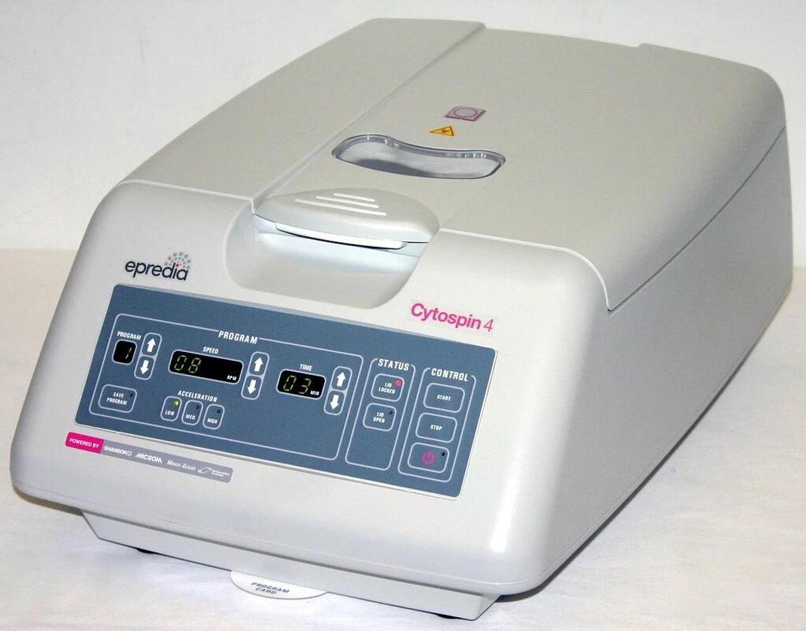 EPREDIA THERMO SHANDON CYTOCENTRIFUGE, MODEL CYTOSPIN 4 WITH ROTOR & 6 CLIPS