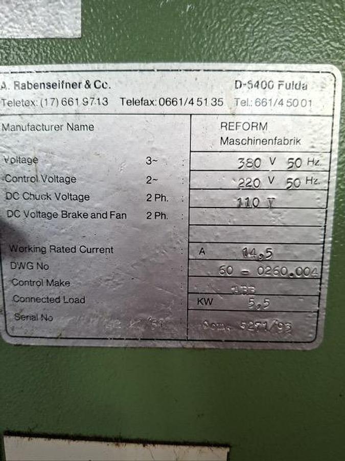 Used REFORM AR21 TYP 51