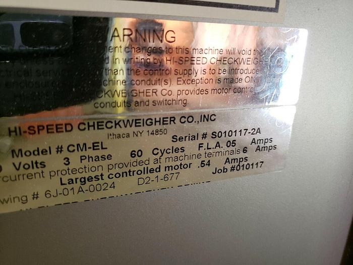 Used Mettler Toledo Checkmate 2 checkweigher