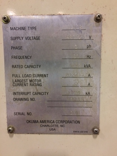 Used OKUMA Cadet Lathe LNC-8C OSP-700L control