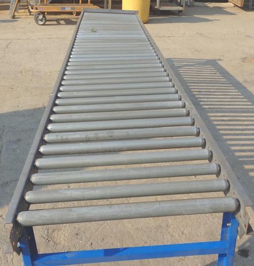 Used Conveyor, Roller, 24" x 10', Galvanized, 1-3/8" dia rollers #S743229