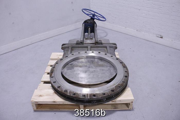 Used True Line  30" Hand Operated Knife Gate Valve #38516