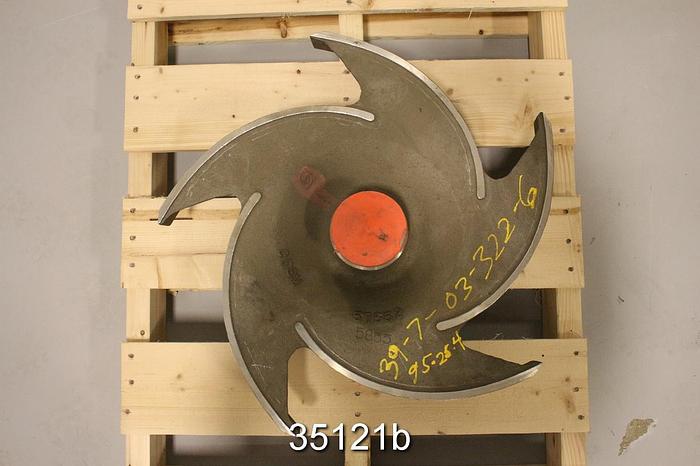 Unused Goulds 3175 Pump Impeller, 6x8x22, 5 Vane, 22" Diameter #35121