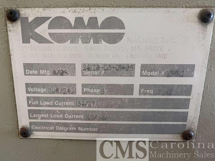 Used 1998 Komo VR512 CNC Router