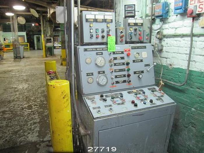 Used Lg Industries  Lg Industries 500 Pli 122" Face 2-Roll Calender Stack With Bottom Controlled Crown Roll, (2) Hydraulic Units, Control Console And Spare Set Of Rolls, (2) 25 Hp Dc Drive Motors, Joliet Integrated Dc Drive System #27719