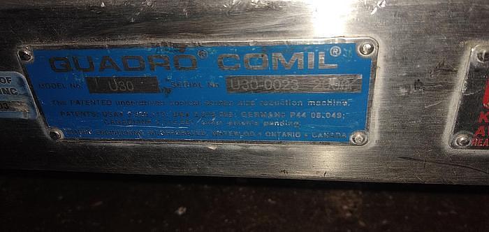 Used QUADRO COMIL - MODEL U-30 IMPACT MILL