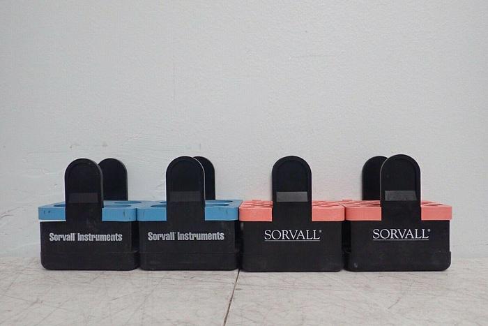 Used Lot of 4 Sorvall 00830 00842 Centrifuge Swing Rotor Bucket Inserts