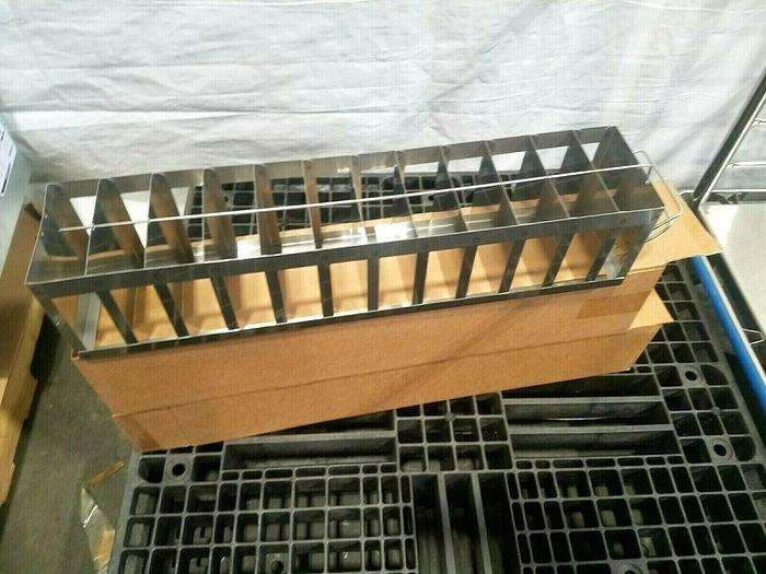 Used 26" Cell Bank Stainless Steel Stack Trays Racks Pharmaceutical
