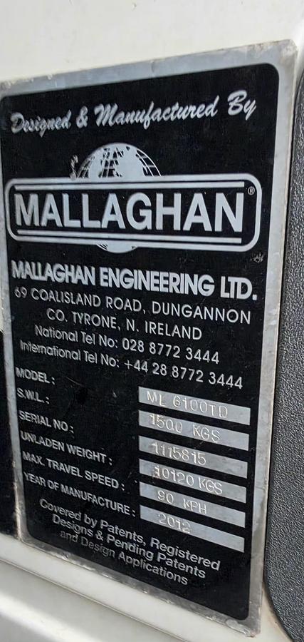 Rénové 2011 Mallaghan ML6100TD