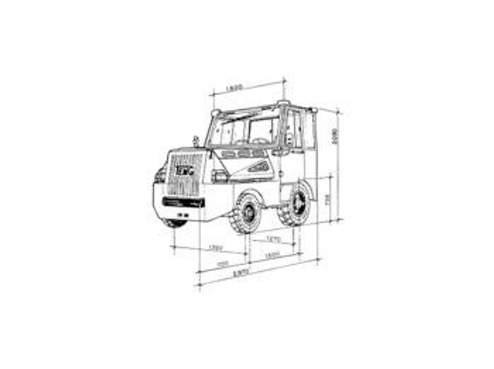 Used 2007 Baggage tractor TEMG TRACTOR/DIESEL TG5000