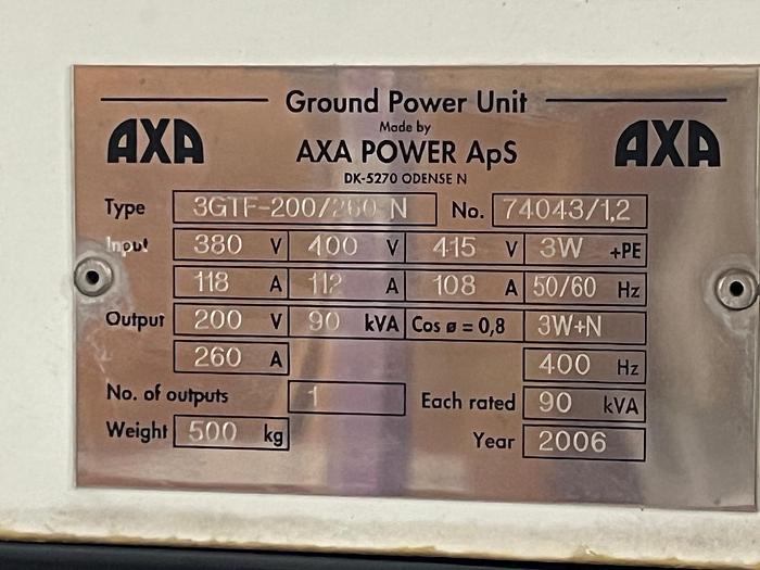 D'occasion 2006 AXA POWER ITW 3GTF-200/260N