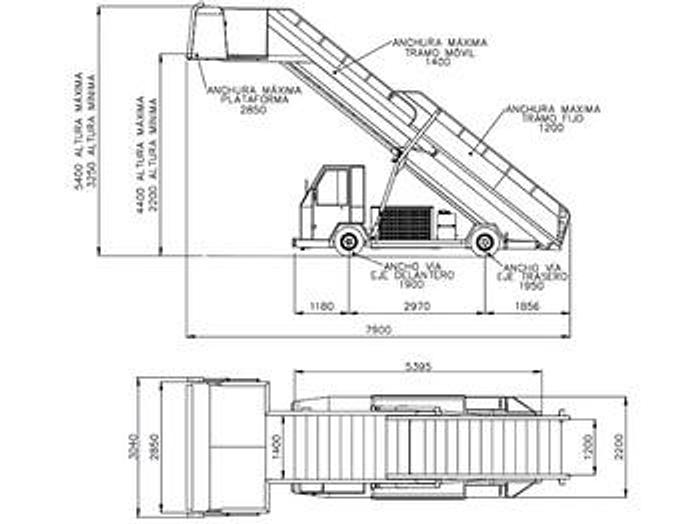 Used 2007 Passenger stairs TEMG Pax Stairs TG2244
