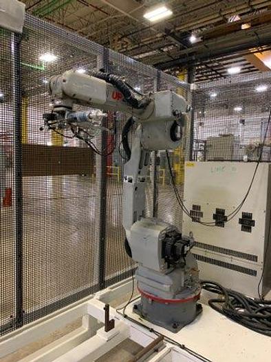 Used Yaskawa Motoman Dual Arm UP20 XRC2001 Complete Robotic Cell