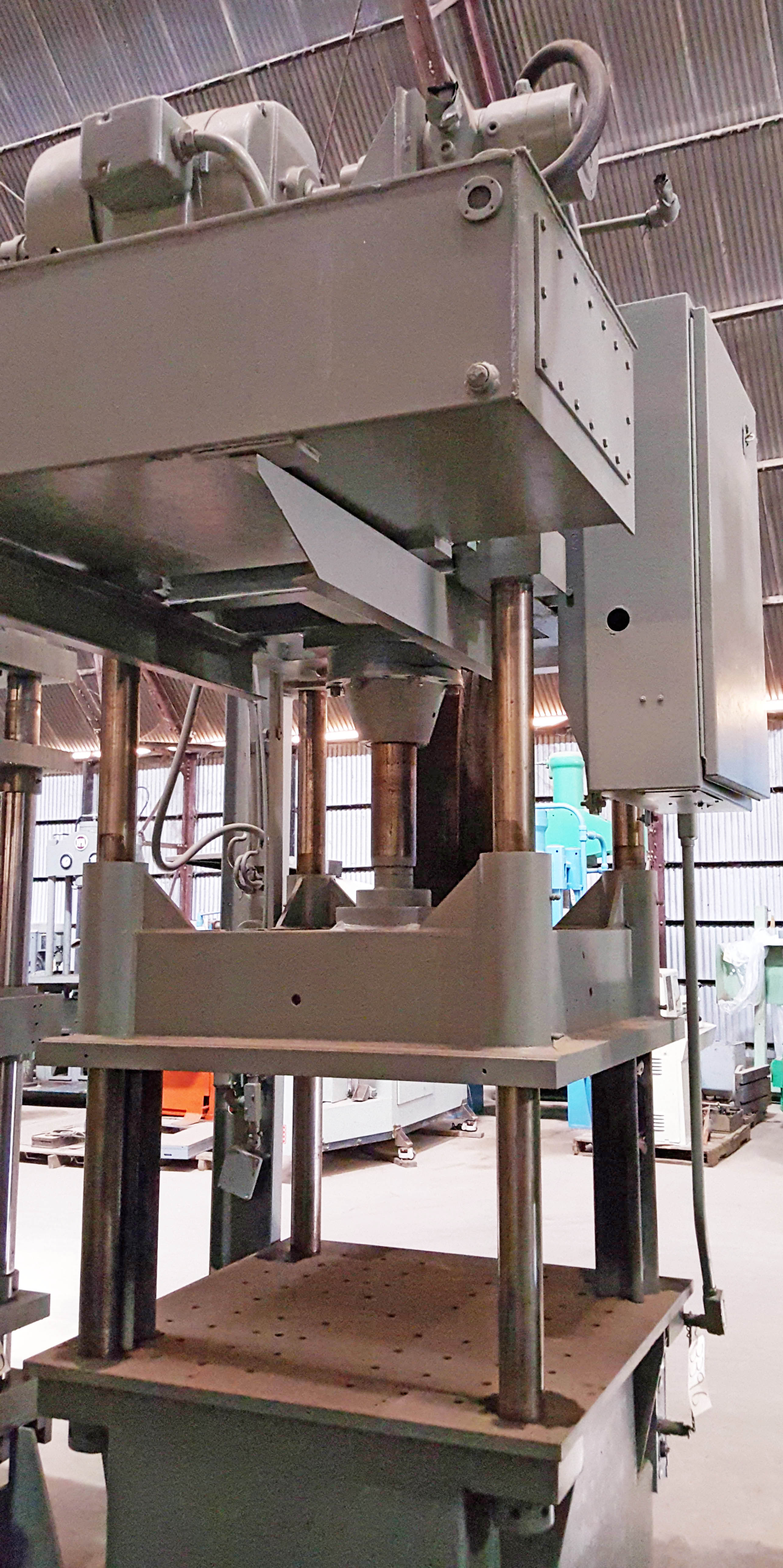 Used 50 Ton DAKE #27-153 Four Post Hydraulic Down Acting Press;