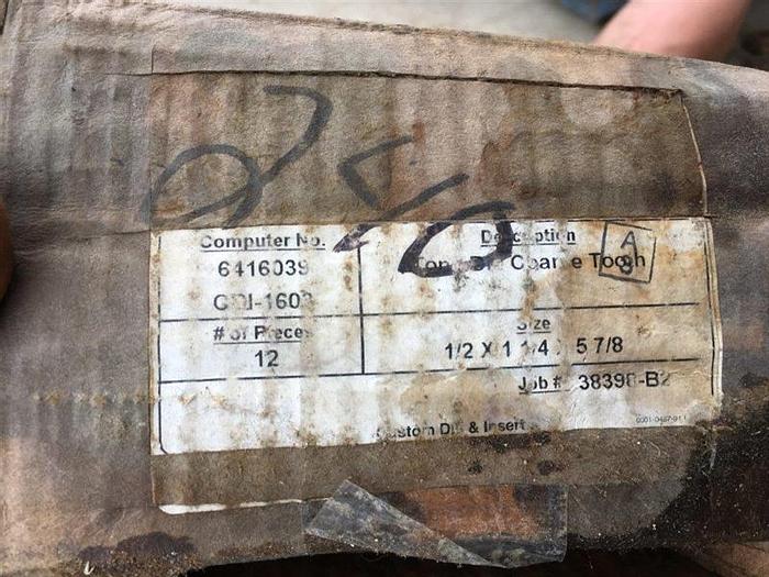 Used Custom Die & Insert GDI-1603 - 1/2 x 1-1/4 x 5-7/8 Tong Die