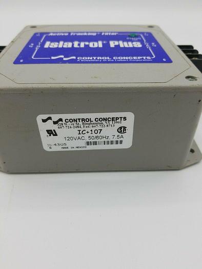 Used Control Concepts Islatrol Line Filter IC+107
