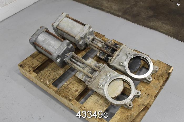 Used 6" Air Operated Knife Gate Valve #43349