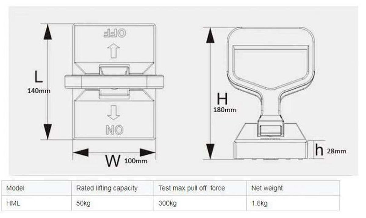Mini Elevador Magnético Permanente