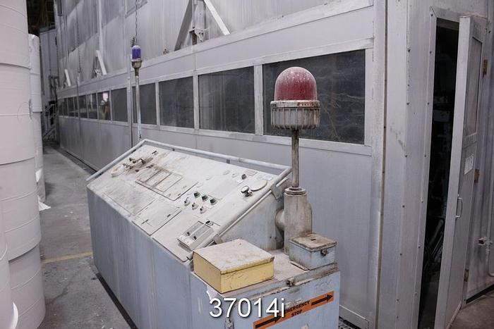 Used Metso 220" Trim Medium/Liner Fourdrinier Paper Machine #37014