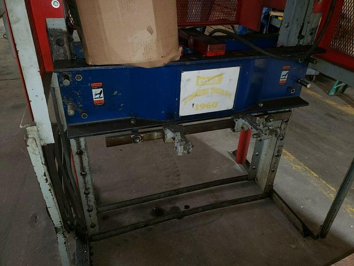 Used 75 Ton, Used Dake Sliding Ram Electric/Hydraulic H-Frame Press. With guards.
