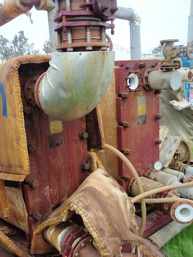 Used Heat Exchanger, Plate, 216 SF, Graphite, Alfa Laval (2) #S737129