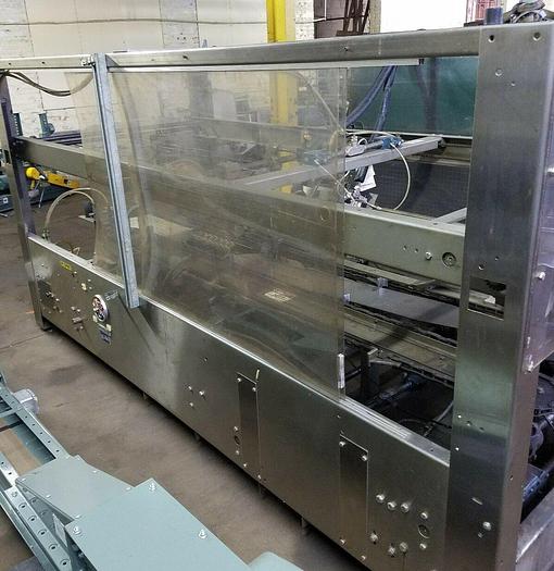 Used ABC PACKAGING HOT GLUE CASE SEALER w/ model 47 compressor an Nordson problue 7