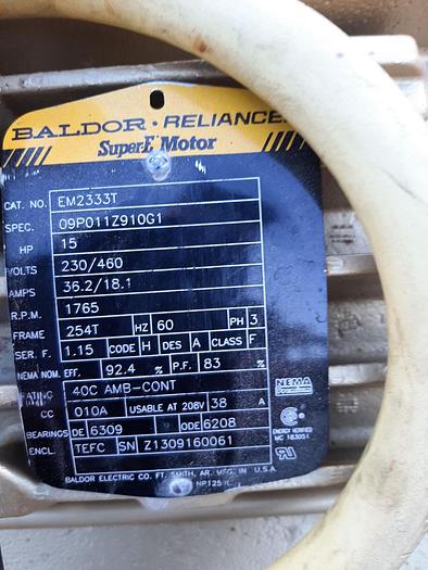 Used Pump, Vacuum, 15 HP, Nash, Mdl XL 45/7, VectraPak #S743043