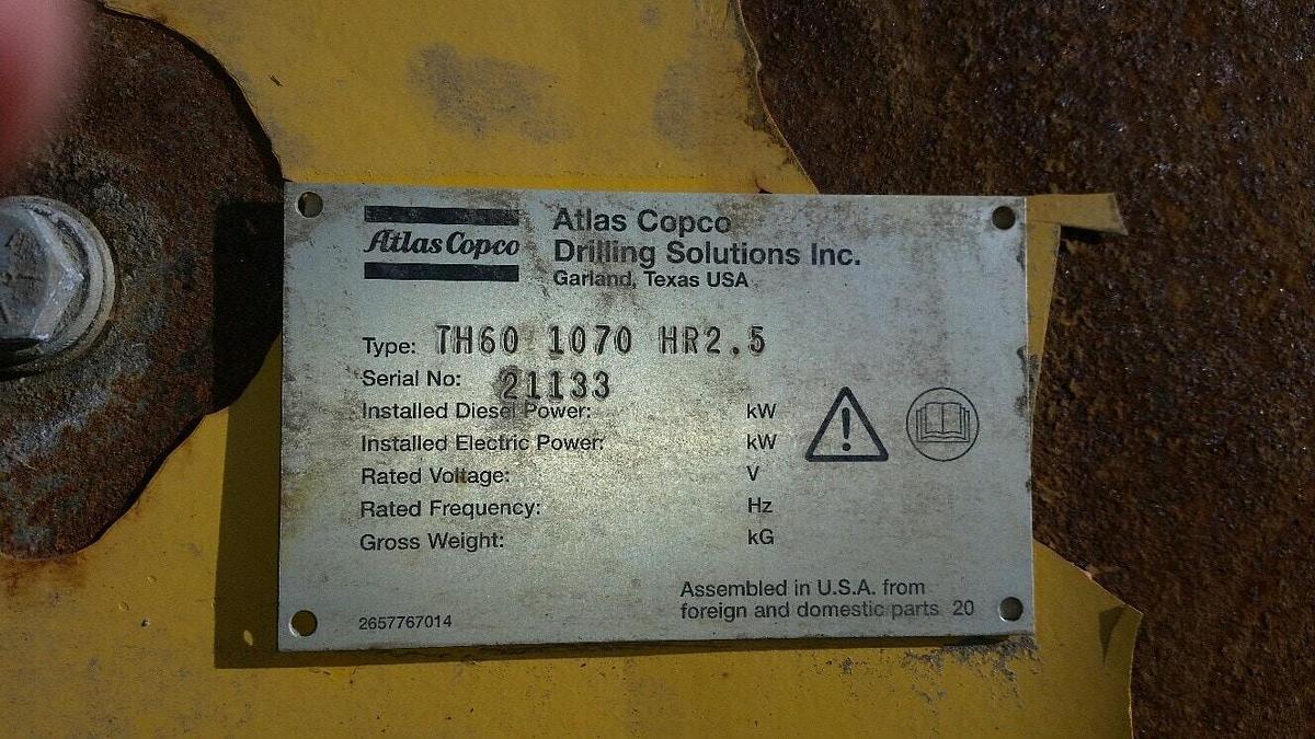 Used 2007 Atlas Copco TH60