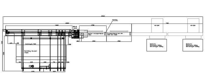 Gebruikt H&M aut. afkortzaag HM-D + Duivestein stapelaar HS