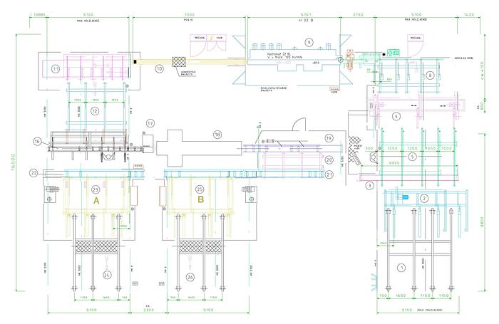 Gebruikt WEINIG  planing line Hydromat 22BL with bundling and stacking