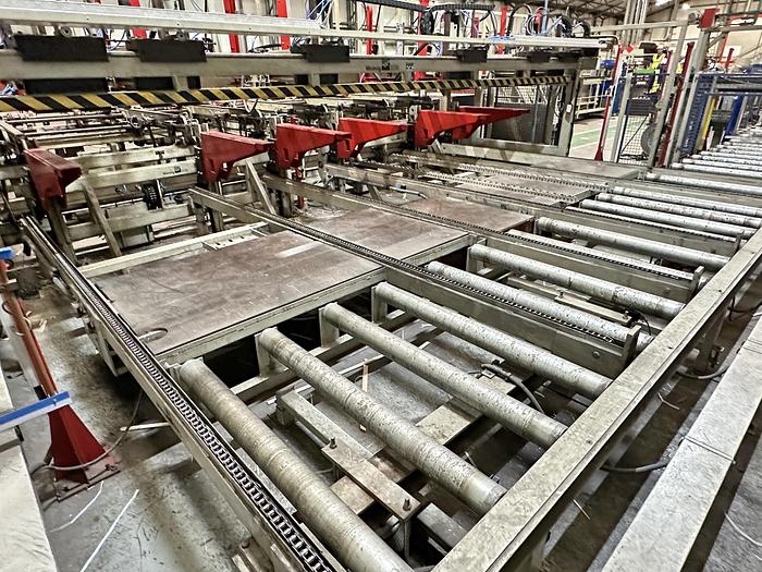 Gebruikt WEINIG  planing line Hydromat 22BL with bundling and stacking