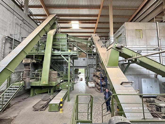 Gebruikt Vecoplan / Swiss Combi Houtchips lijn met hamermolen en bandroger